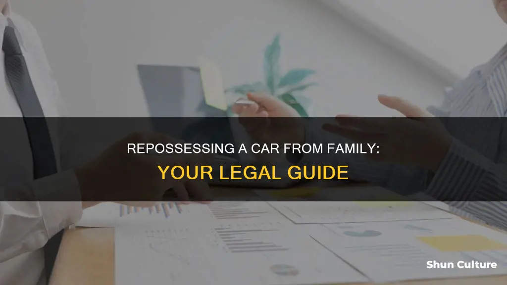 how to repossess a car from a family member australia