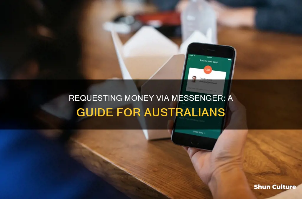 how to request money on messenger australia