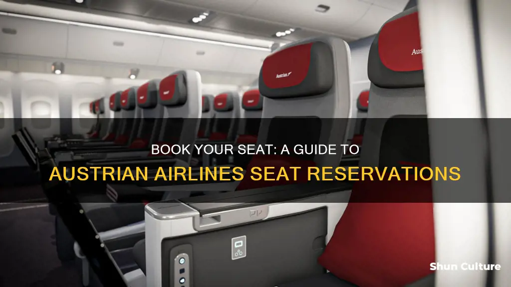 how to reserve seat on austrian airlines