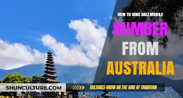 Dialing a Bali Mobile Number from Australia: A Guide