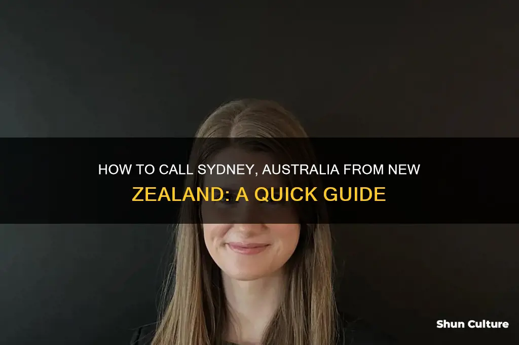 how to ring sydney australia from nz