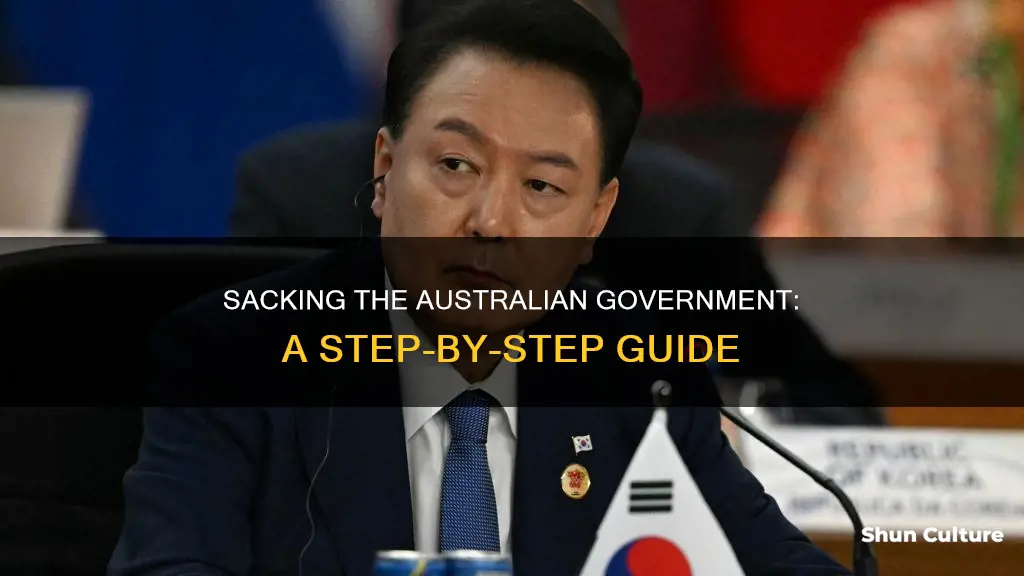 how to sack the australian government