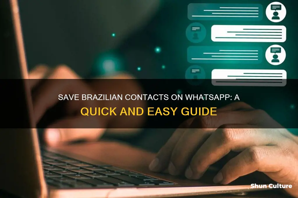 how to save brazil number in whatsapp