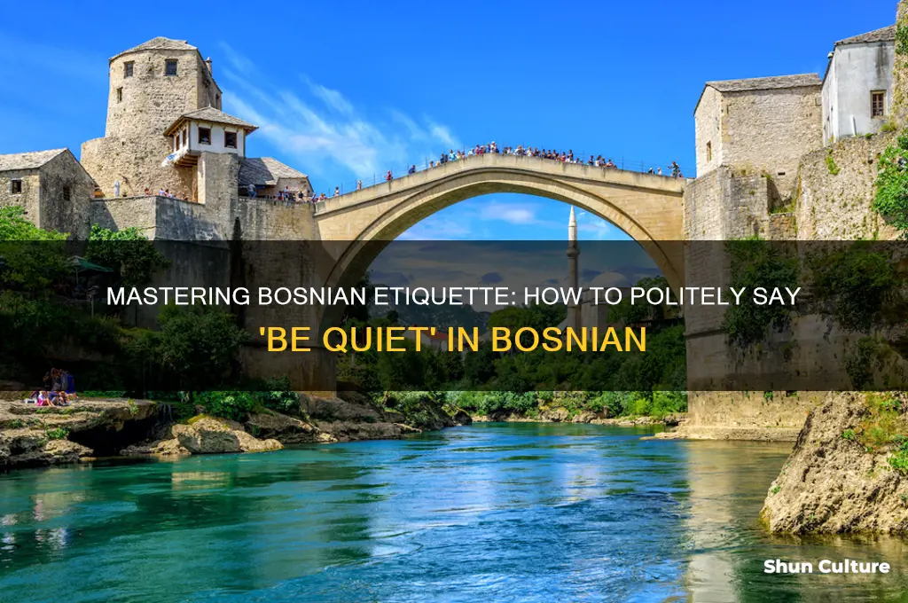 how to say be quiet in bosnian
