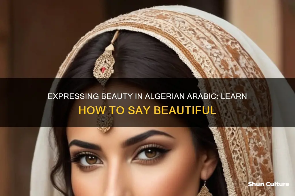 how to say beautiful in algerian