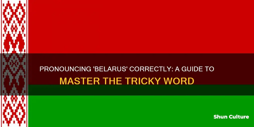 how to say belarus