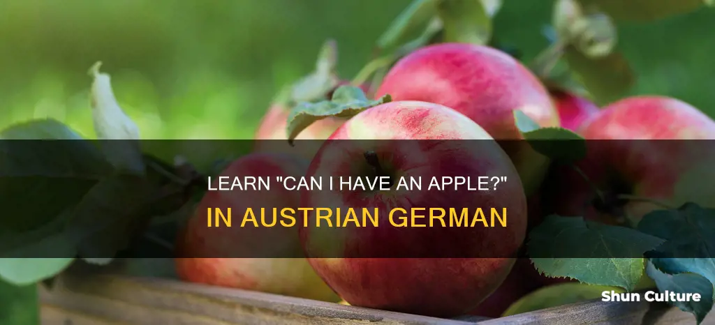 how to say can I have a apple in austrian