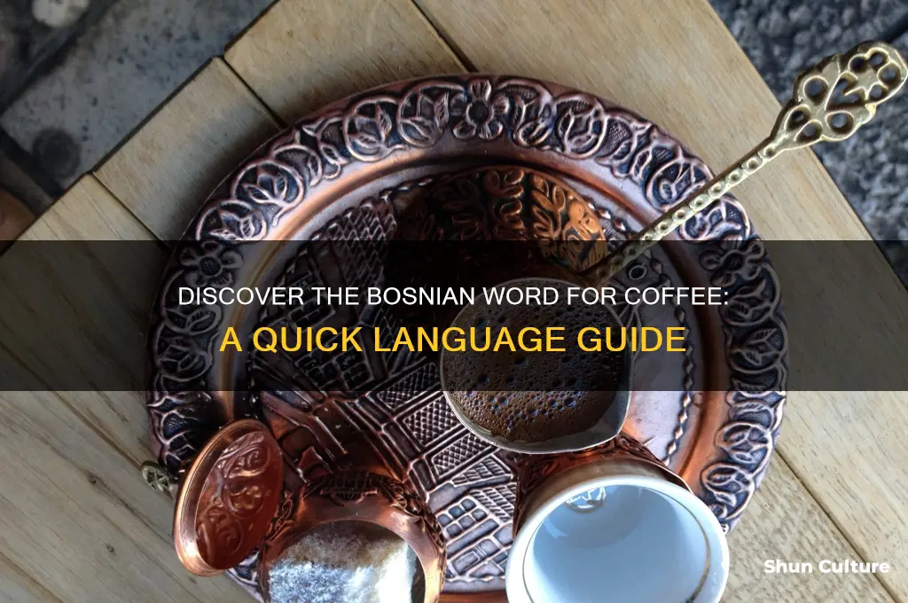 how to say coffee in bosnian