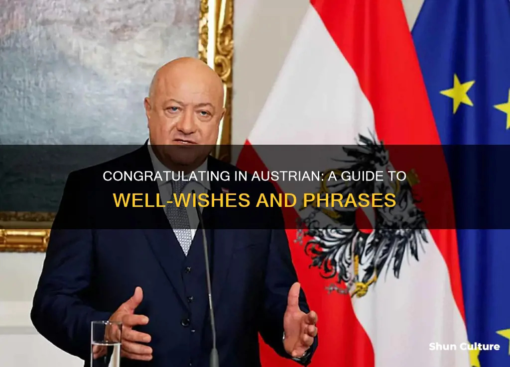 how to say congratulations in austrian
