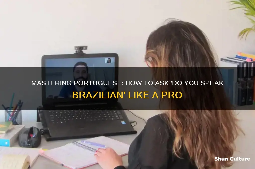 how to say do you speak brazil