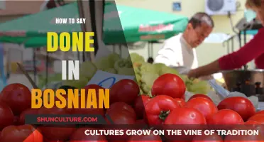 Mastering Bosnian: Learn How to Say 'Done' Like a Native Speaker