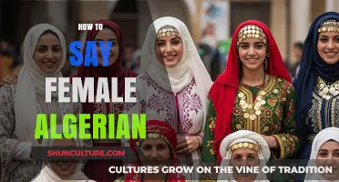 Understanding Algerian Culture: How to Properly Refer to a Female Algerian