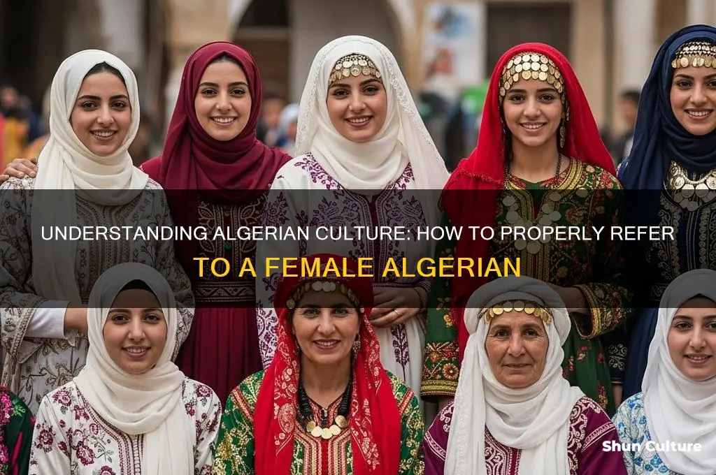 how to say female algerian