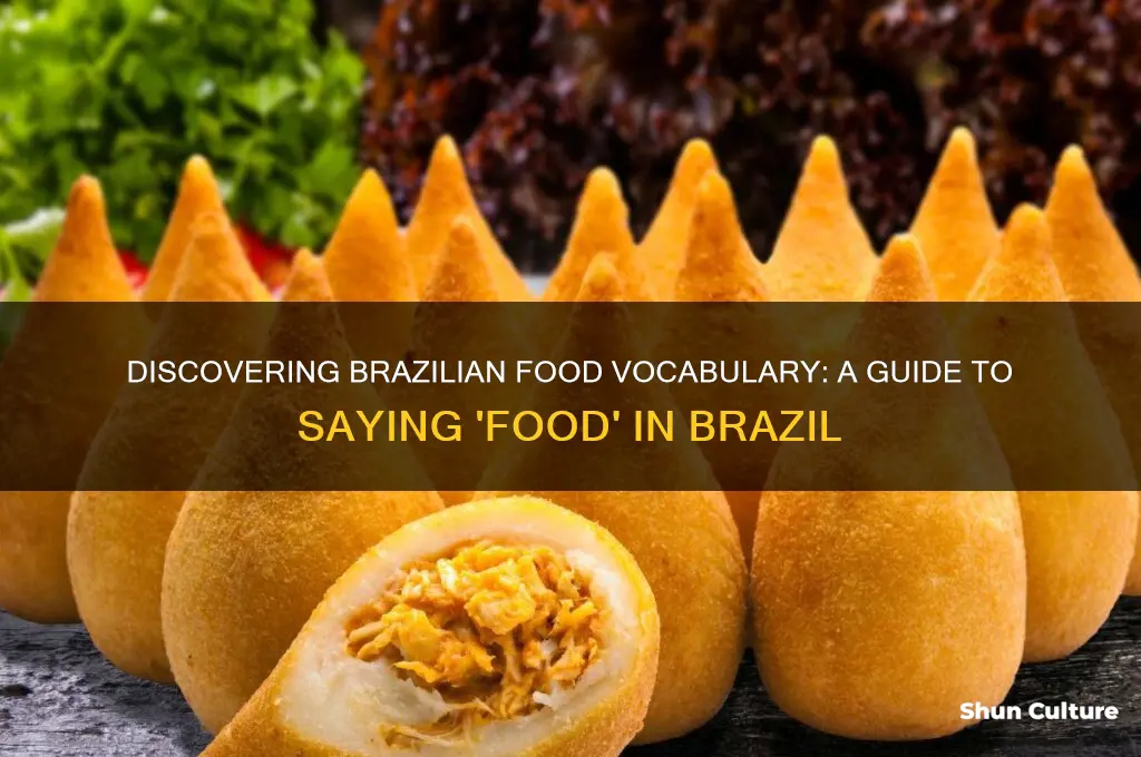 how to say food in brazil