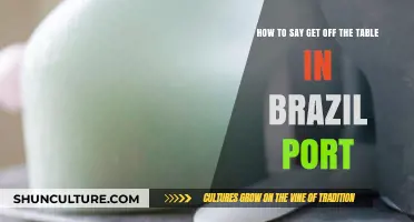Say 'Get Off the Table' in Brazilian Portuguese: Quick Language Tip