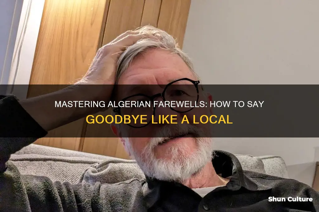 how to say good by in algerian
