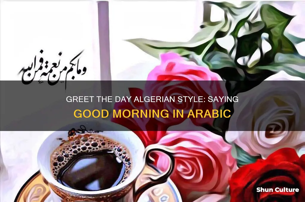 how to say good morning in algerian