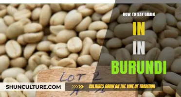 Exploring Burundi's Agricultural Lexicon: The Many Ways to Say 'Grain