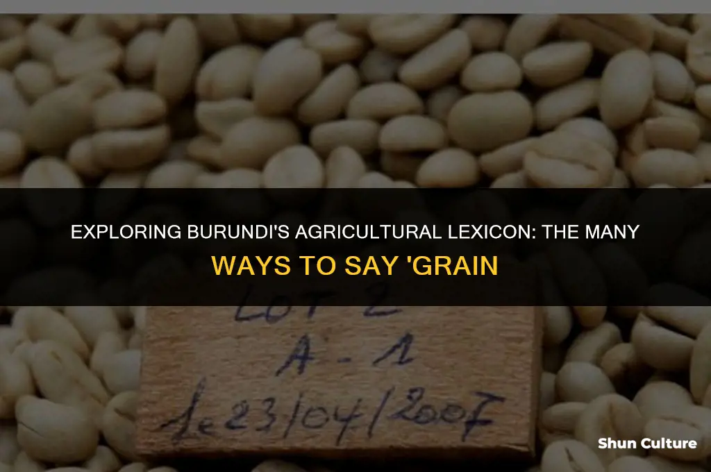 how to say grain in in burundi