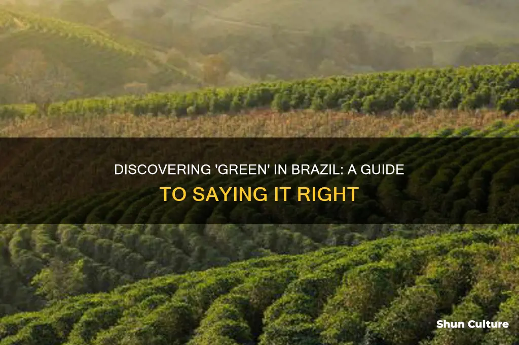 how to say green in brazil