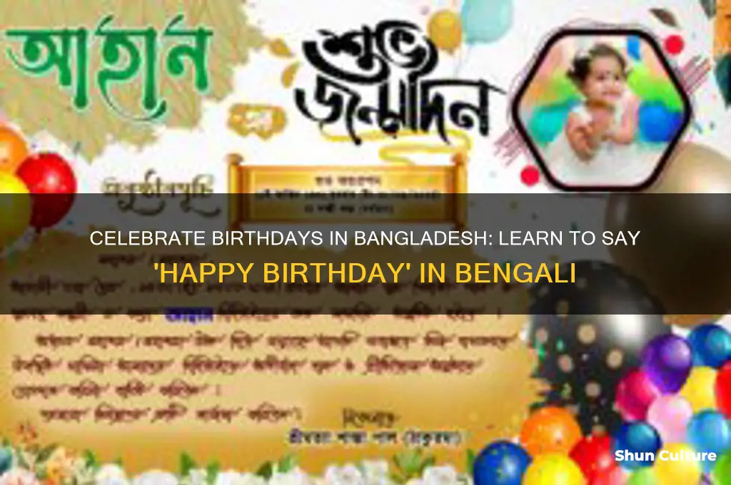 how to say happy birthday in bangladesh