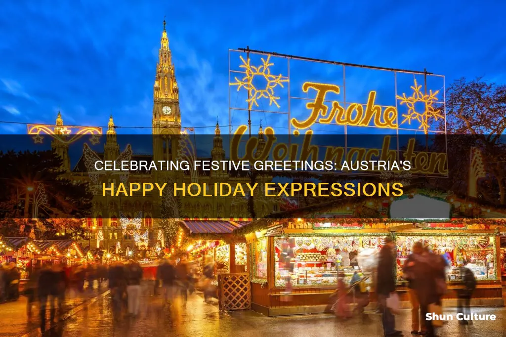 how to say happy holidays in austria