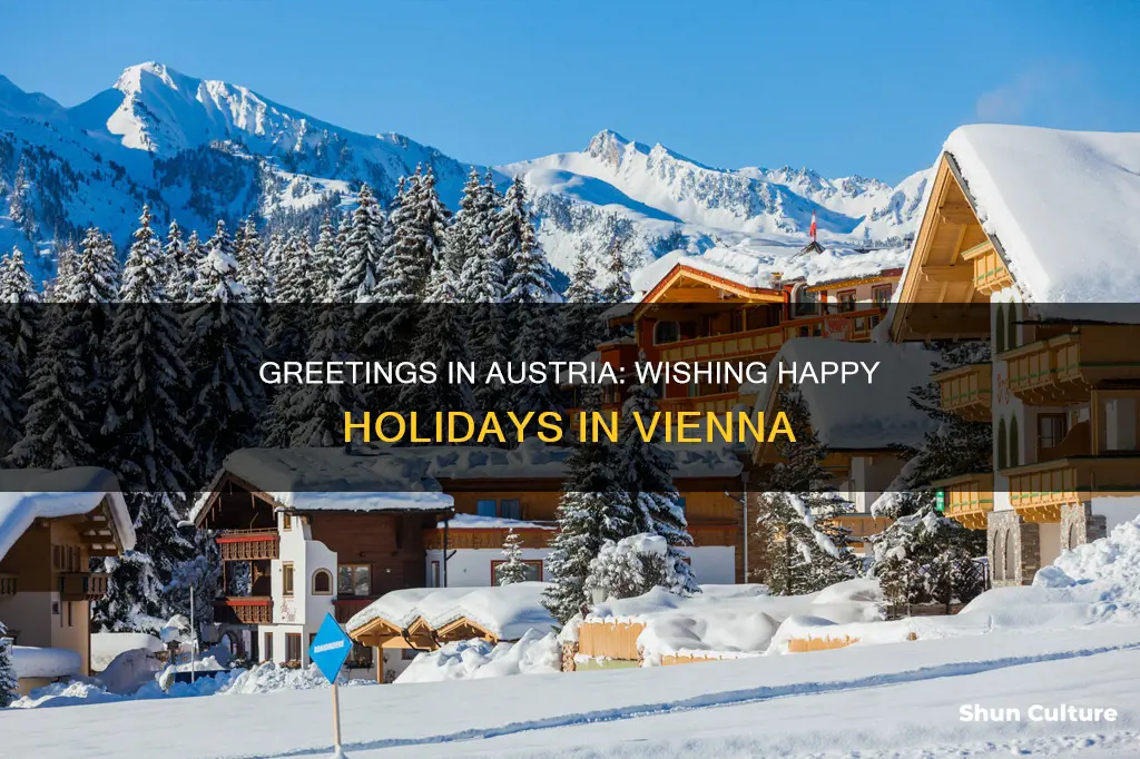 how to say happy holidays in austria