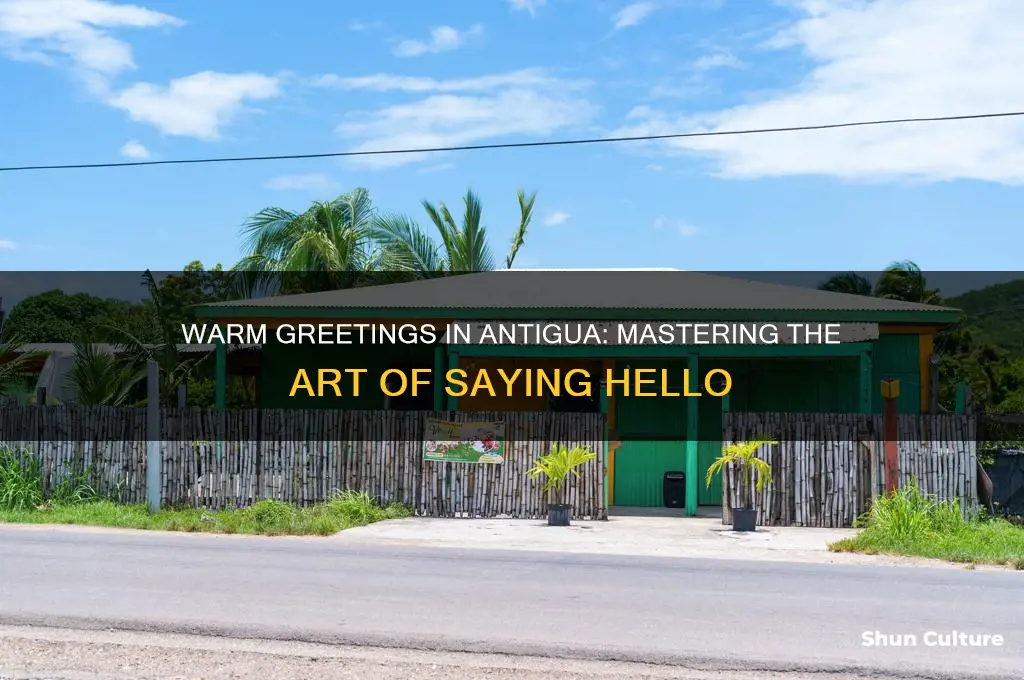 how to say hello in antigua