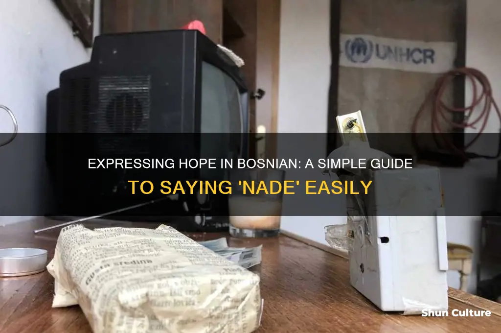 how to say hope in bosnian language