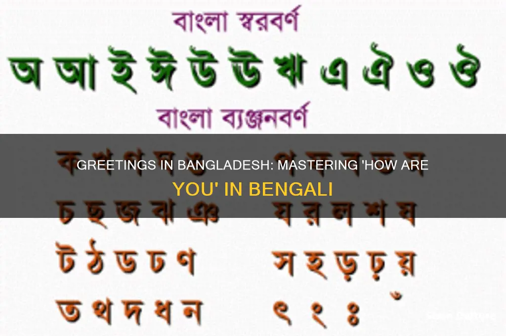 how to say how are you in bangladesh