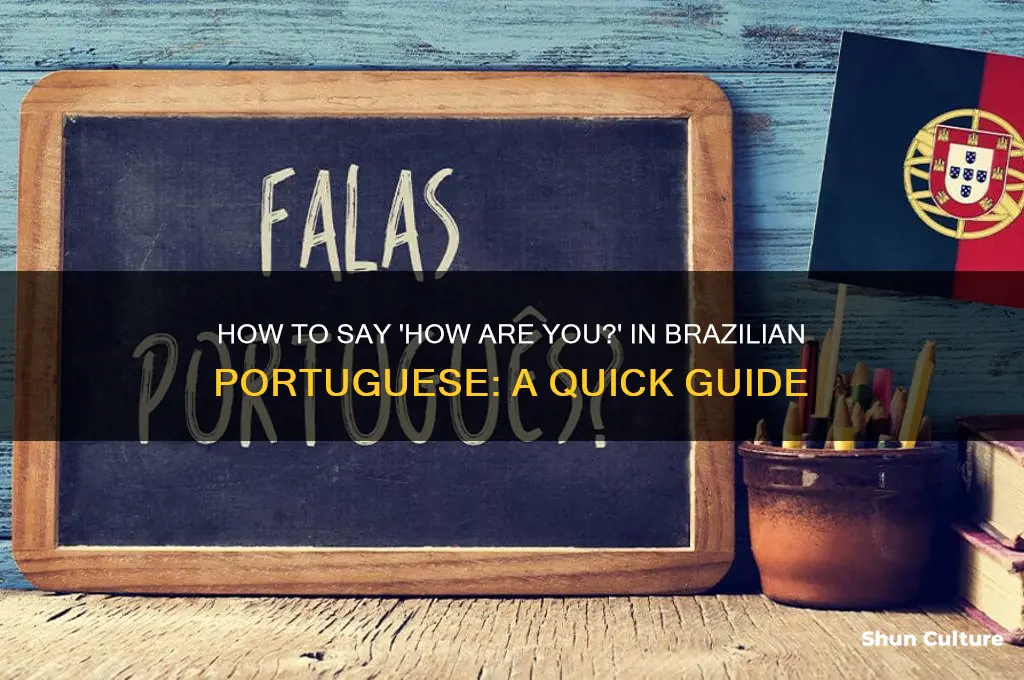 how to say how are you in brazil language
