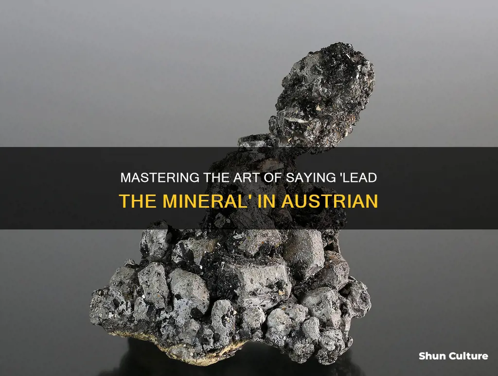 how to say lead the mineral in austrian