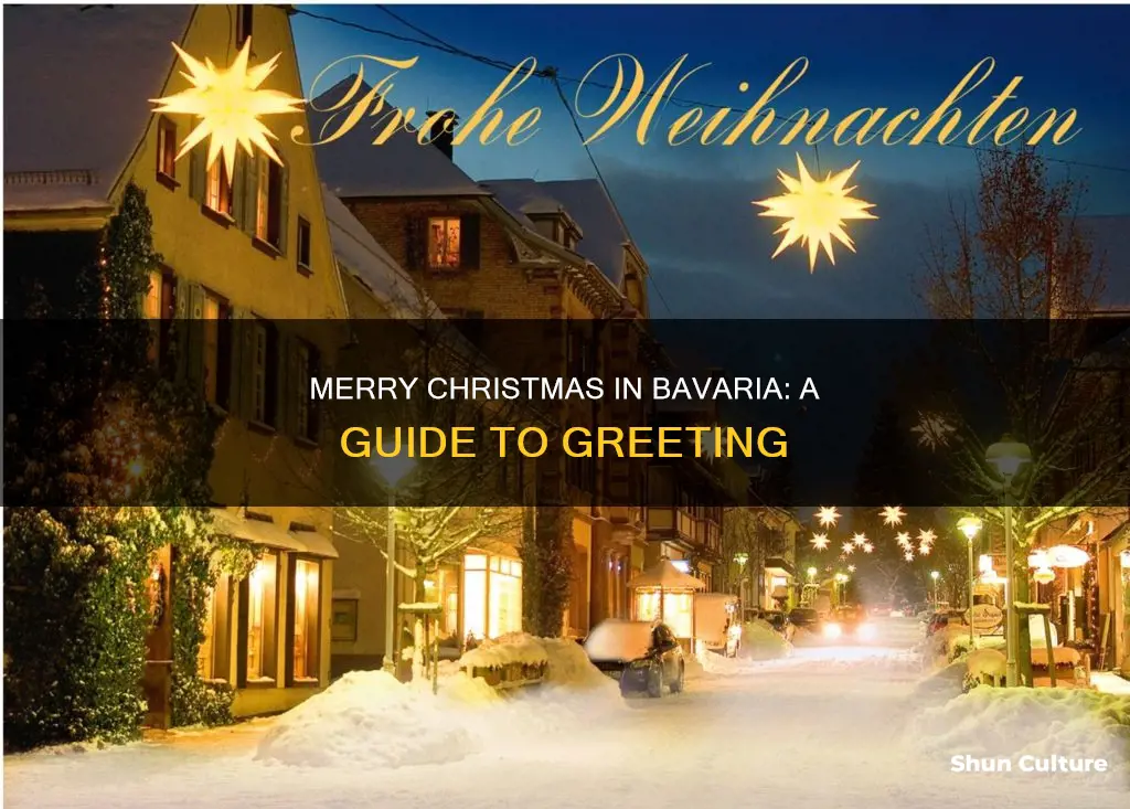 how to say merry christmas in bavaria germany