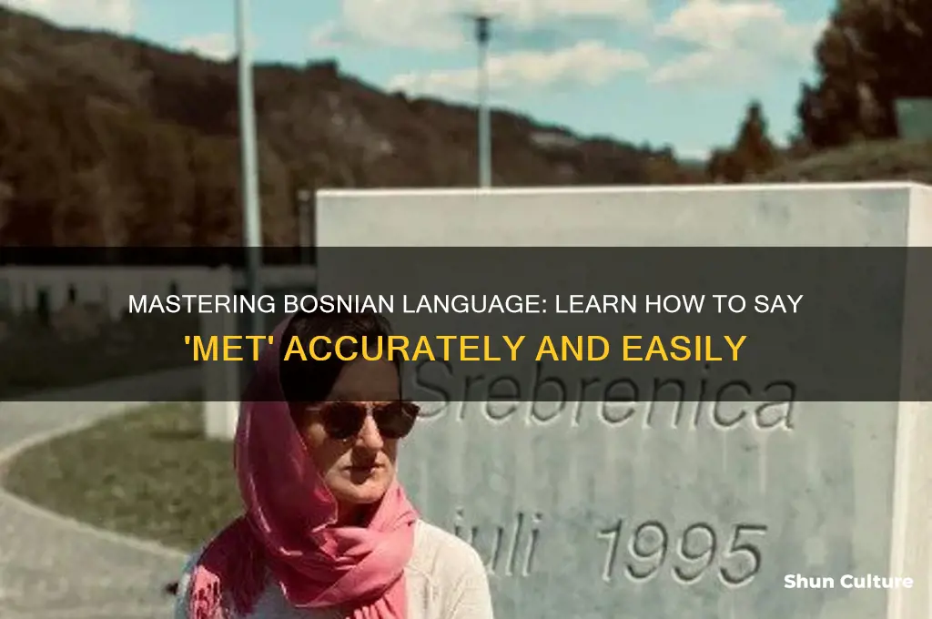 how to say met in bosnian