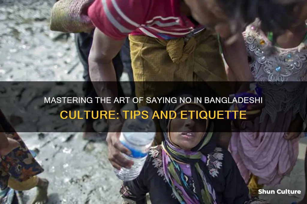 how to say no in bangladesh