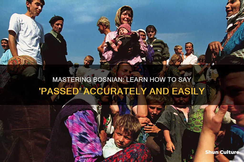 how to say passed in bosnian