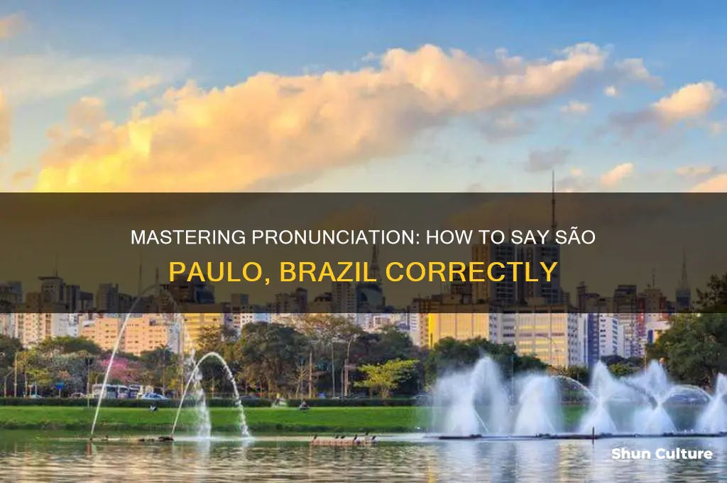 how to say sao paulo brazil