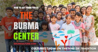 Expressing Gratitude at the Burma Center: A Guide to Saying Thank You