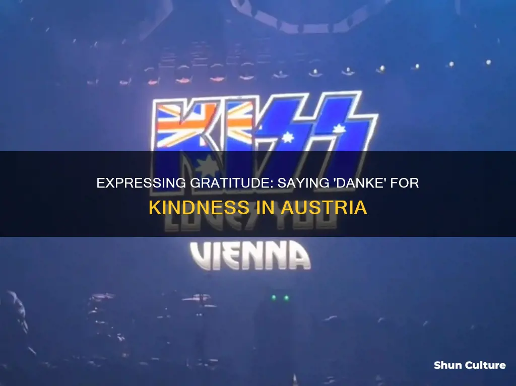 how to say thank you for your kindness in austrian