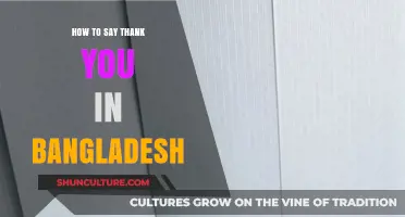 Expressing Gratitude in Bangladesh: A Guide to Saying Thank You