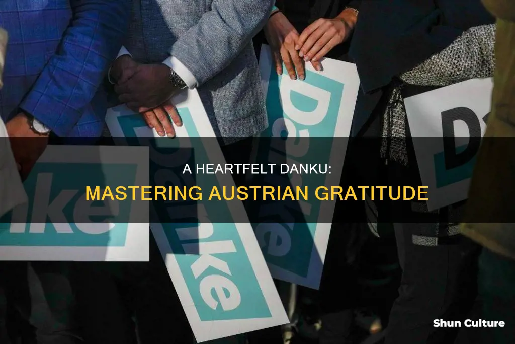 how to say thankbyou in austrian