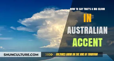 Mimic Aussies Saying "That's a Big Cloud