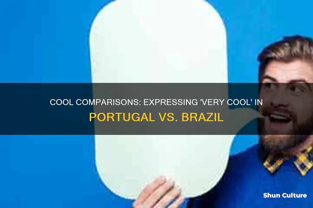 how to say very cool in portugal vs brazil