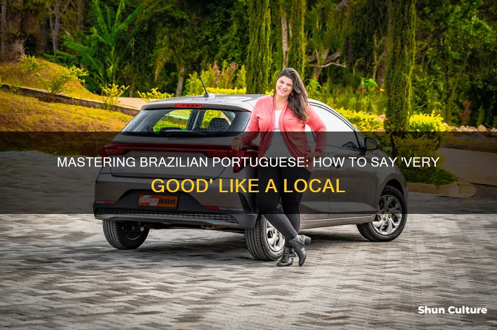 how to say very good in brazil