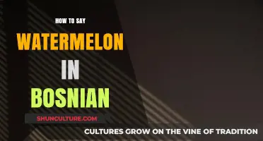 Learn Bosnian: How to Say Watermelon in the Bosnian Language