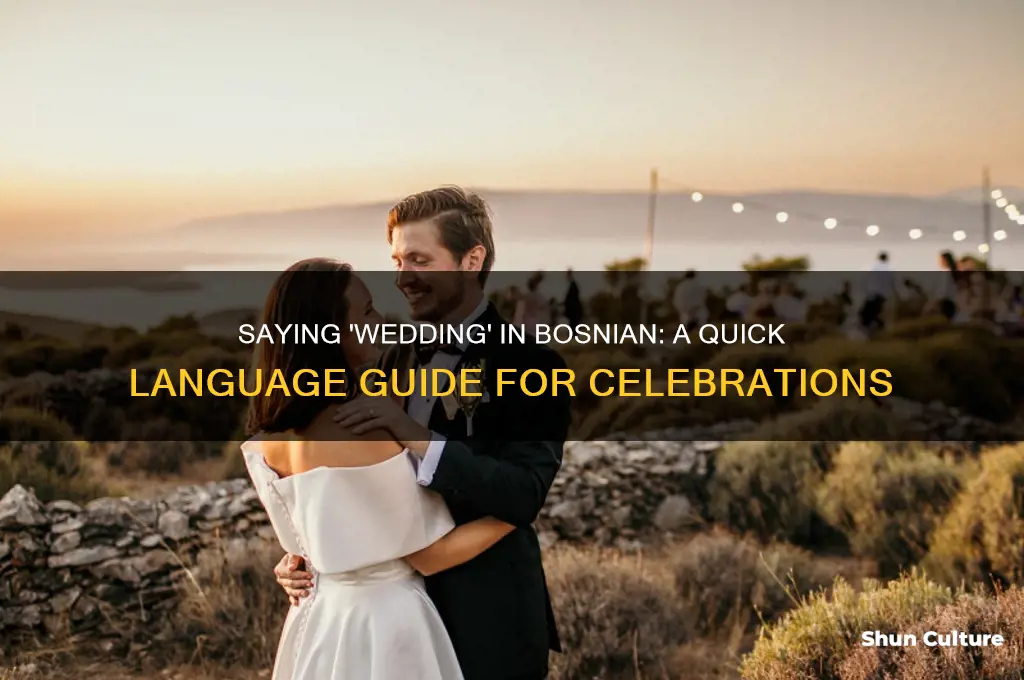 how to say wedding in bosnian