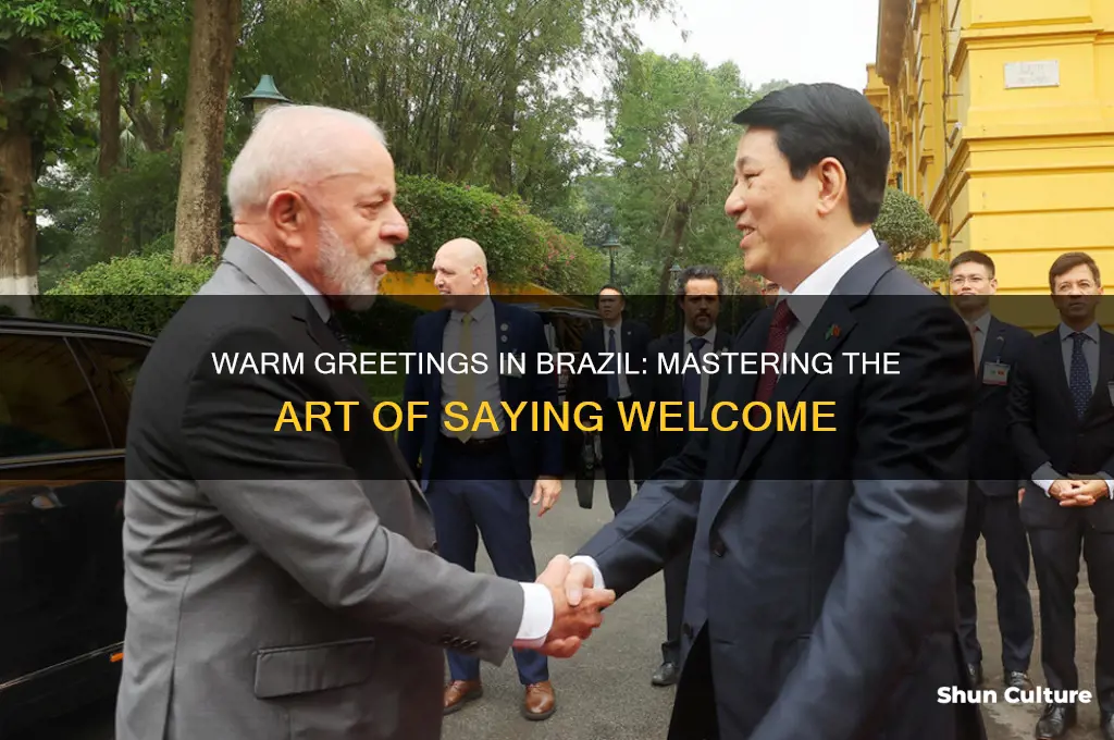 how to say welcome in brazil