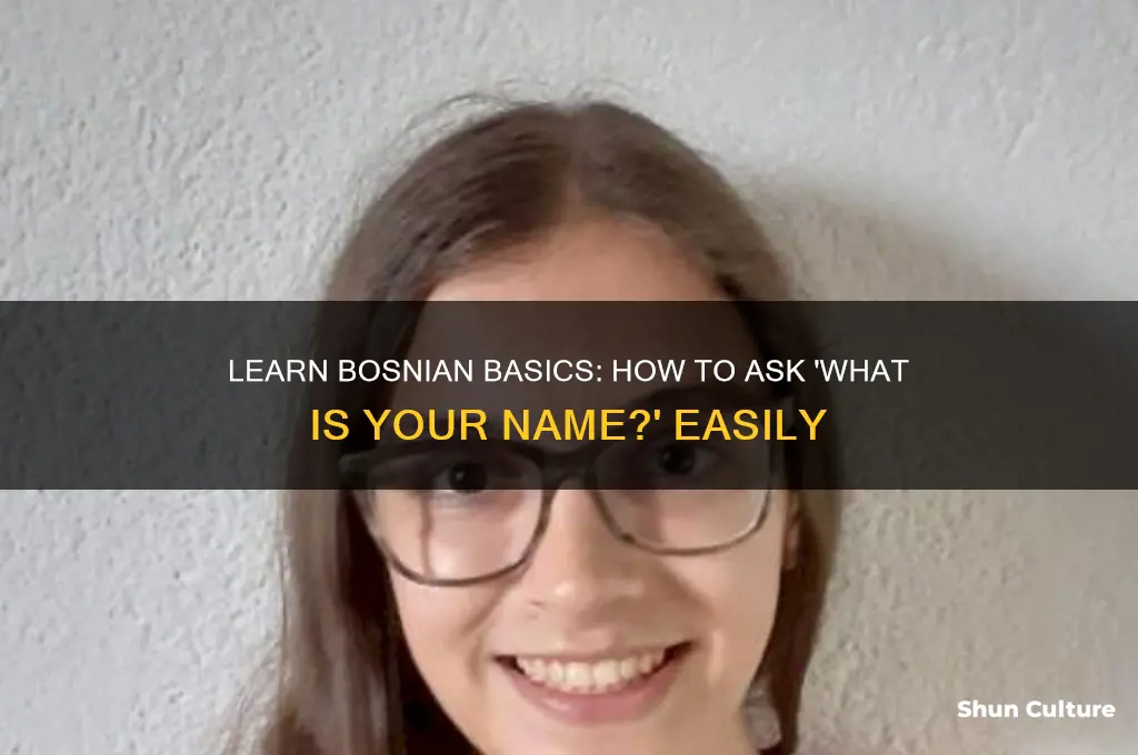 how to say what is your name in bosnian