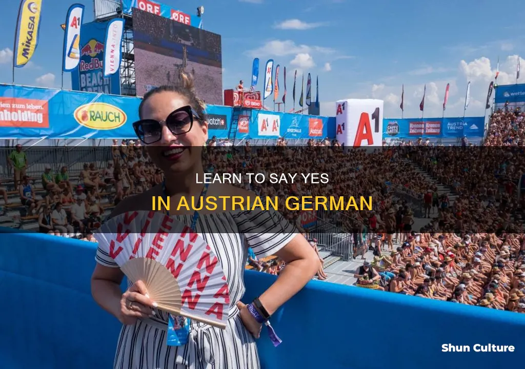 how to say yes in austrian