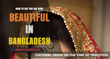 Expressing 'You Are Very Beautiful' in Bangladeshi Culture and Language